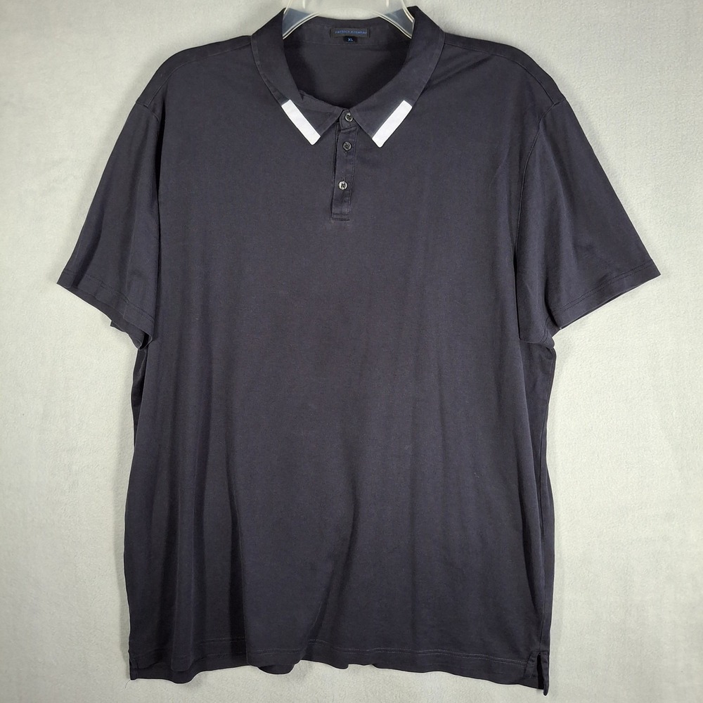 Patrick Assaraf Men's XL Shirt Silk Blend Short Sleeve Polo Golf Lightweight